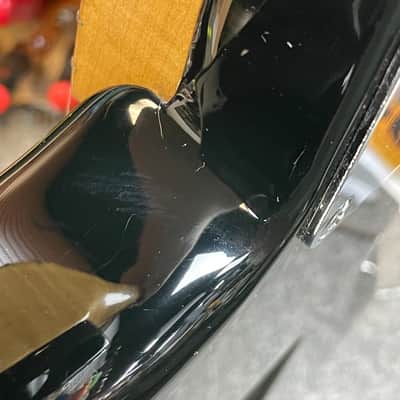 Squier Standard Stratocaster with Maple Fretboard in Black 1993 Made in Mexico image 16
