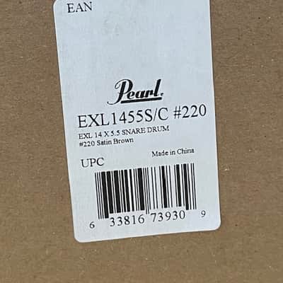 Pearl 14"x5.5 Export Snare Drum - Satin Brown image 2