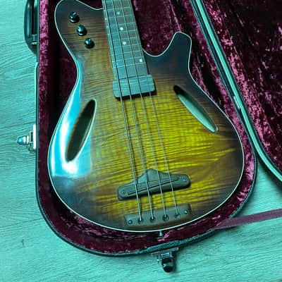 Sonicguitars ac4  acoustic electric hollowbody bass 2023 - Burst image 1