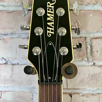 Hamer Newport Hollow Body USA 2000 - Orange Sparkle image 3