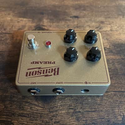 Benson Amps Preamp Overdrive Boost Limited Gold Oxblood Guitar Pedal MINT image 5