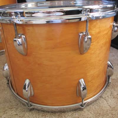 STEAL DEAL!!!! RARE - 1980'S EAMES BIRCH NATURAL DRUM SET - 14-18-24 - THUNDER SIZED! image 10
