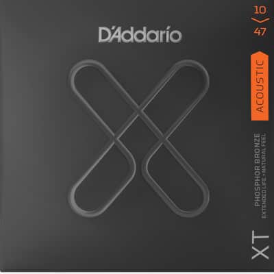 D'Addario Guitar Strings Extended Life Phosphor Bronze Extra Light 10-47 image 1