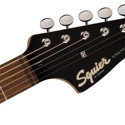 Squier Paranormal Strat-O-Sonic Crimson Red Transparent image 3