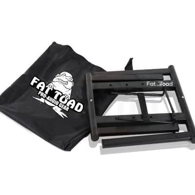 DJ Laptop Stand with Sub-Tray Shelf (2-PACK) by FAT TOAD | Folding Pro Audio Computer Tabletop Rack Stand for iPads, Mixers & Tablets | Portable PC Stand for Stage, Booth & Office image 3