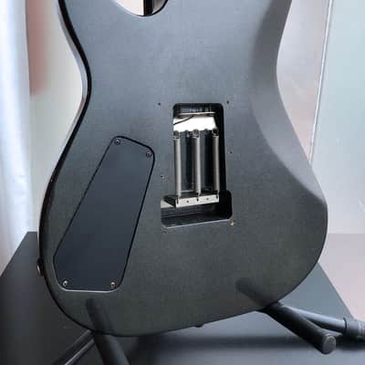 1987 MIJ By ESP Kramer Bluesbreaker 308, Metallic Gun Metal Grey, OFR, Gig Bag image 11