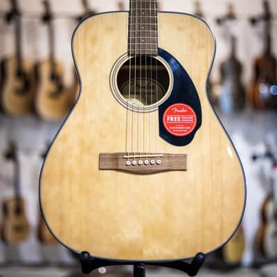 Fender CC-60S Solid Top Concert Acoustic Guitar Natural image 1