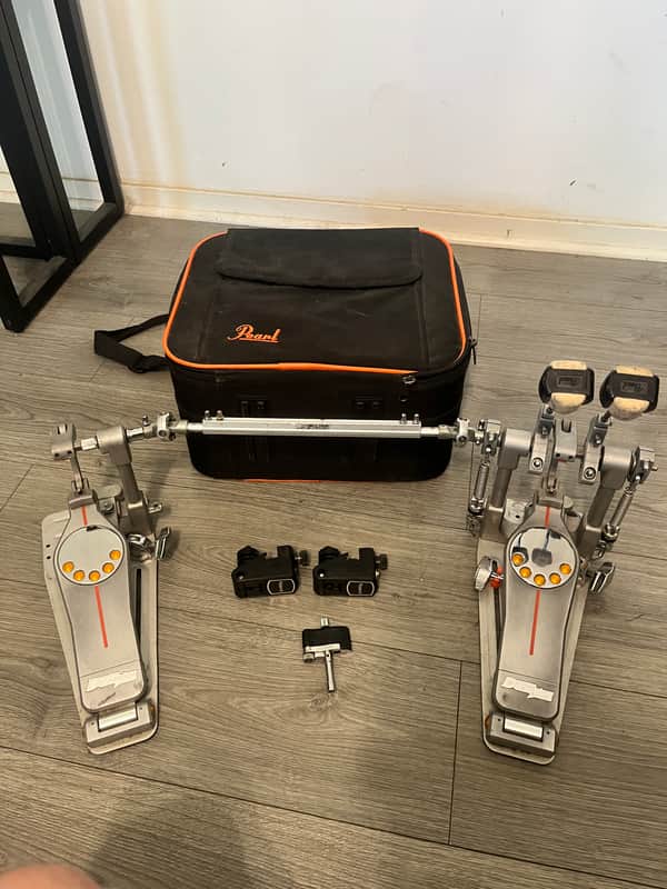 Pearl P3002D Eliminator Demon Direct-Drive Double Bass Drum Pedal 2010s - Silver / Grey image 1