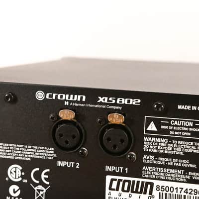 Crown XLS 802 2-Channel Power Amplifier CG010UL image 10