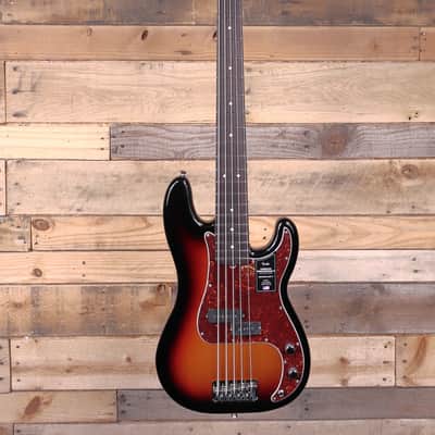 Fender American Professional II Precision Bass V 3-Color Sunburst w/ Case image 4