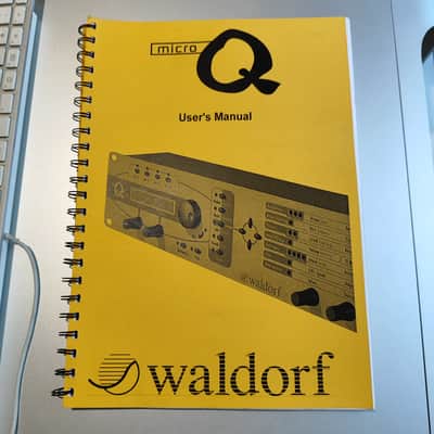 Waldorf Micro Q owners manual 2000s