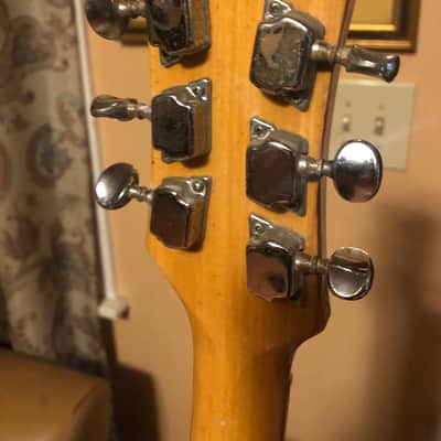 Trump Teisco violin guitar 1960s Sunburst by Tiesco image 13
