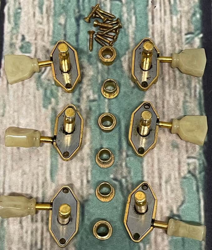 Vintage Original 1955-‘57 Les Paul Custom Tuners w/screws & gromets image 1
