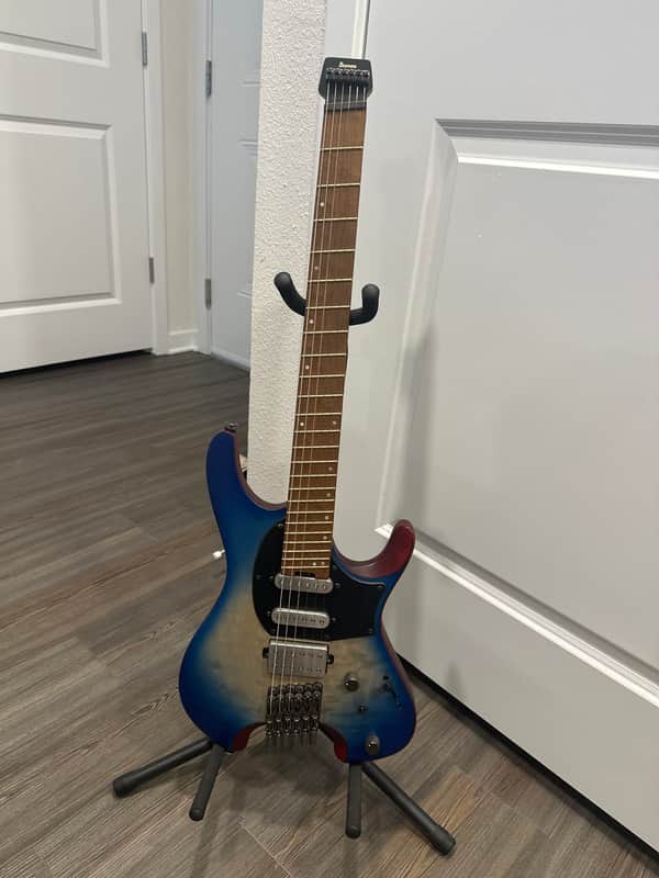 Ibanez QX54QM-BSM Quest Standard 2021 - Present - Blue Sphere Burst Matte image 1