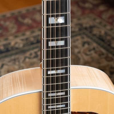 Guild F-512E Sitka/Flamed Maple 12 String Maple Blonde Jumbo Guitar w/LR Baggs Electronics #0556 image 9