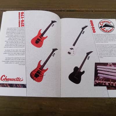 Vintage 1990 - 1991 Charvel, Charvette, Jackson Full Color Catalog! Rare, Original Case Candy, Paperwork! image 4