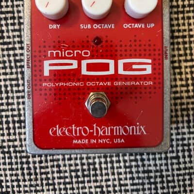Electro-Harmonix Micro POG Polyphonic Octave Generator 2007 - Present - Red / Gray image 1