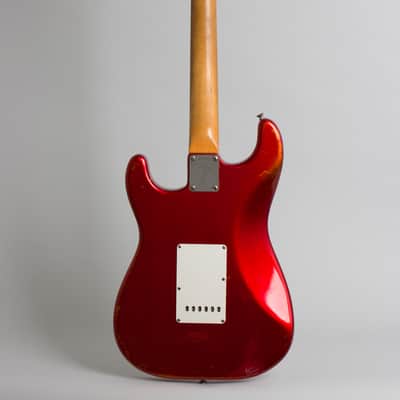 Fender Stratocaster Solid Body Electric Guitar (1966), ser. #110114, original black tolex hard shell case. image 2