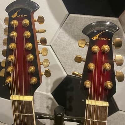 Ovation CSD225 Celebrity Deluxe Double Neck 2001 - Ruby Redburst image 2