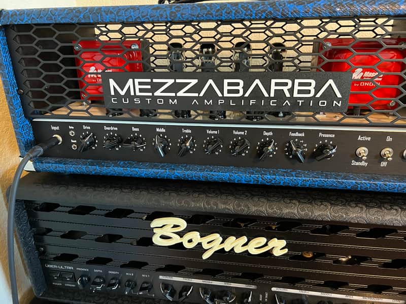 Mezzabarba MZero Overdrive Eric Steckel Signature - Blue Snakeskin image 1