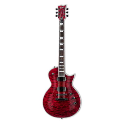 ESP LTD EC-1000QM Fluence Electric Guitar - See Thru Black Cherry - B-Stock image 2
