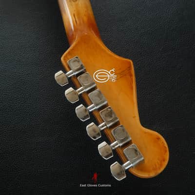 Fender Stratocaster Galaxy Blue Heavy Aged Relic by East Gloves Customs (Very Rare) image 19