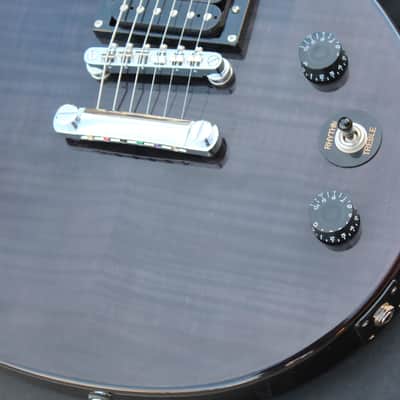 2014 Gibson Epiphone Les Paul Special II Translucent Black Flame Guitar Limited Edition Custom Shop image 4