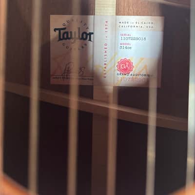 Taylor 314ce with V-Class Bracing 2019 - Present - Natural image 9