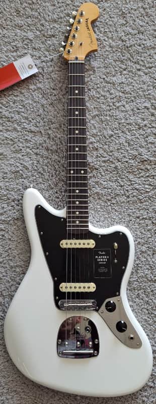 Fender Player II Jaguar Elec. guitar, Rosewood Fingerboard, Polar White  - MIM