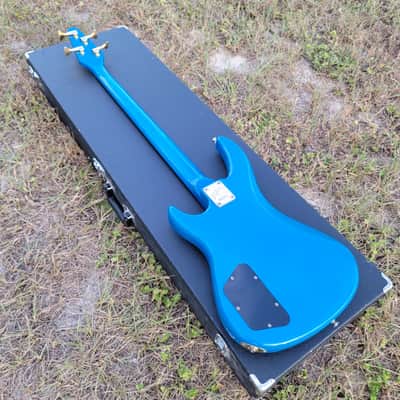 Vintage BC Rich NJ Series Bass Guitar 80s, 90s Blue With Original Hard Case Plays EXC+ 8.5LBS image 15