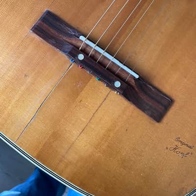Hopf Original Hopf Parlor Acoustic Guitar 1960 - natural image 21