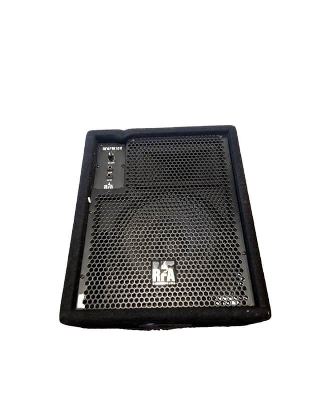 RFA-PM10H Red Fire Audio - 150W Powered Wedge Stage Monitor - Black - Excellent w/ Original Box image 1