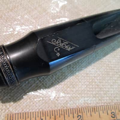 SELMER Vintage Soloist C* Scroll Shank face facing C star France Tenor sax MouthPiece image 9