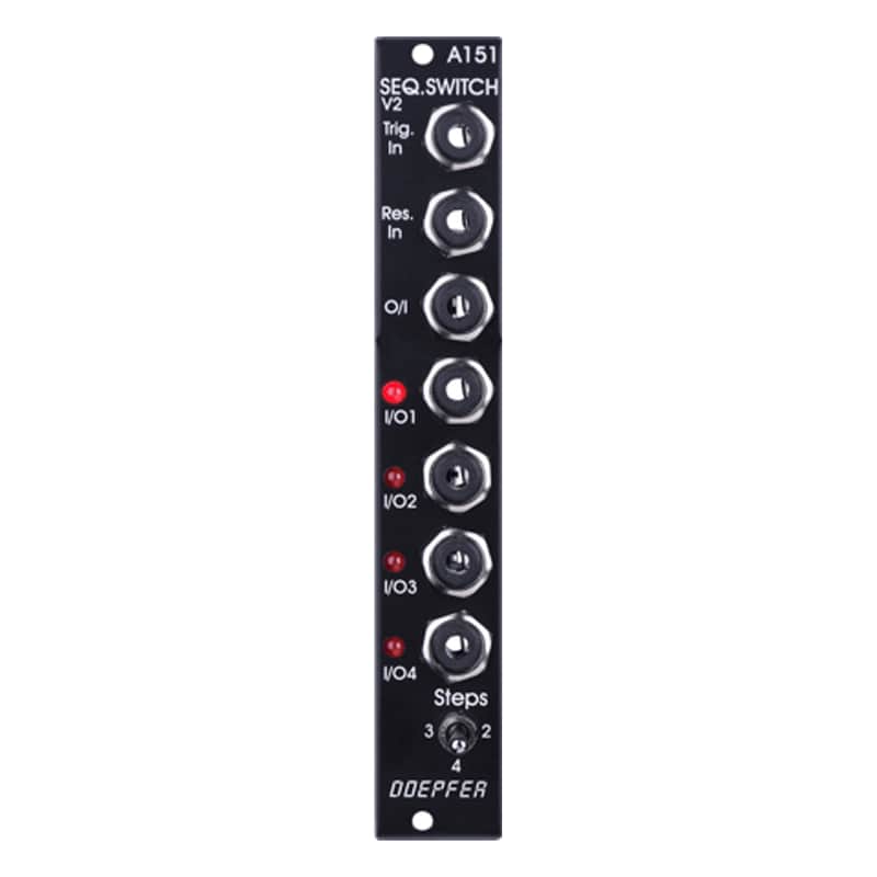 Doepfer A-151V Quad Sequential Switch Eurorack Module (Vintage Black) image 1