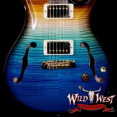PRS Wild West Guitars 25th Anniversary Limited Run Wood Library Artist Package Hollowbody II Piezo Beach Fade Smoke Burst 5.40 LBS (US Only / No International Shipping) image 1