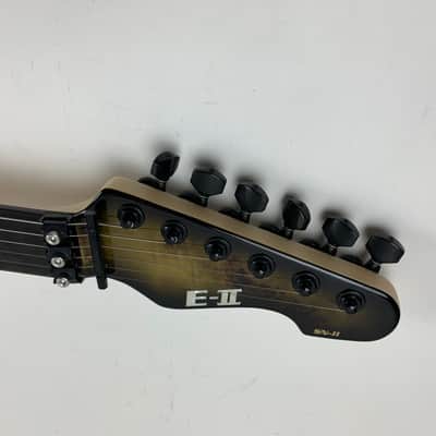 ESP E-II SN-II Nebula Black Burst Burled Maple Electric Guitar + Hard Case B-Stock Made in Japan image 13