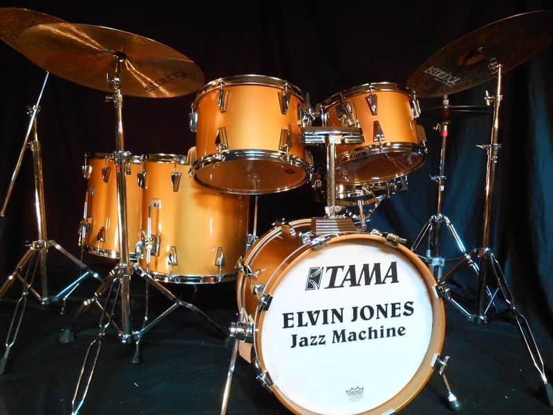 Elvin Jones’ 1987 TAMA Crestar Drum Set. Authenticated image 1