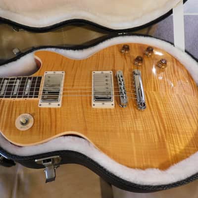 2016 Gibson  Les Paul Standard Plus Trans Amber Beautiful Top ! image 7