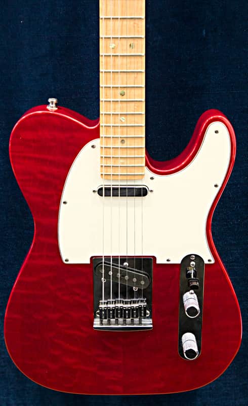 Fender Custom Shop Deluxe Telecaster 2012 – Quilted Maple Top Candy Red image 1