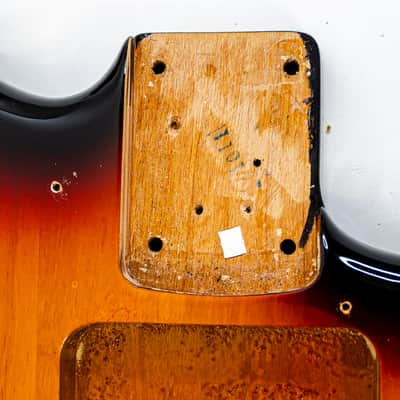 3-Tone Sunburst Stratocaster Body w/ Massive Route For Any Pickup Combo image 8
