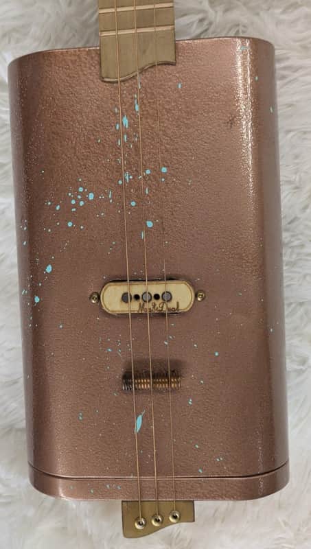 Skeleton Key Guitars “Dirty Copper” Custom Handmade 3-String Electric Guitar