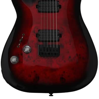 Schecter Omen Elite-6 LH Left-handed Electric Guitar - Black Cherry Burst image 3