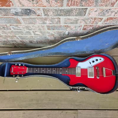 Vintage 1962 Tosca (Valco) Thunderstick Double Pickup Electric Guitar w/ Original Case! image 2