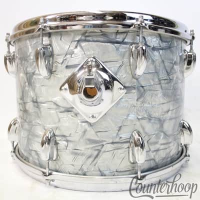 Slingerland 14x10" Sky Blue Pearl Tom Drum 70s Chrome Sound King Stick-Saver SBP image 4