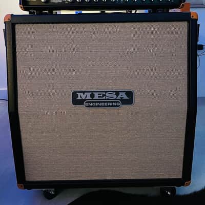 Mesa Boogie 4x12 Rectifier cab - Custom Ordered black with brown grille cloth image 1