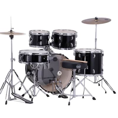 Mapex Comet 5 Piece Complete Setup 20 In. - Dark Black (CM5044FTCDK) image 4