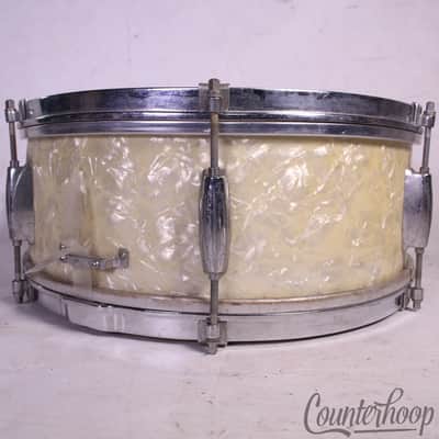 Gretsch 14x5" Dixieland Snare Drum WMP Vintage 50s Round Badge 6Ply Jasper Maple image 6
