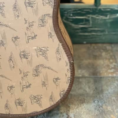 Vintage Kay Cowboy Theme 3/4 Guitar Case Ranch / Western / Frontier Theme image 12