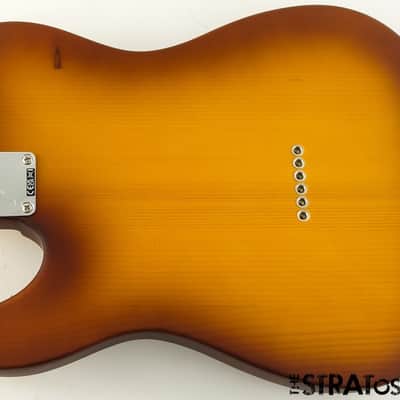 American Performer Fender Timber Telecaster Tele LOADED BODY Spruce Honey Burst image 3