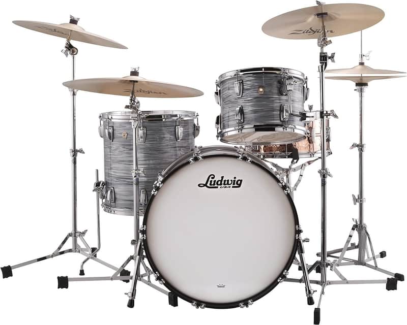 Ludwig Classic Maple Fab 22 Shell Pack - Vintage Blue Oyster (L84233AX2QWC) image 1